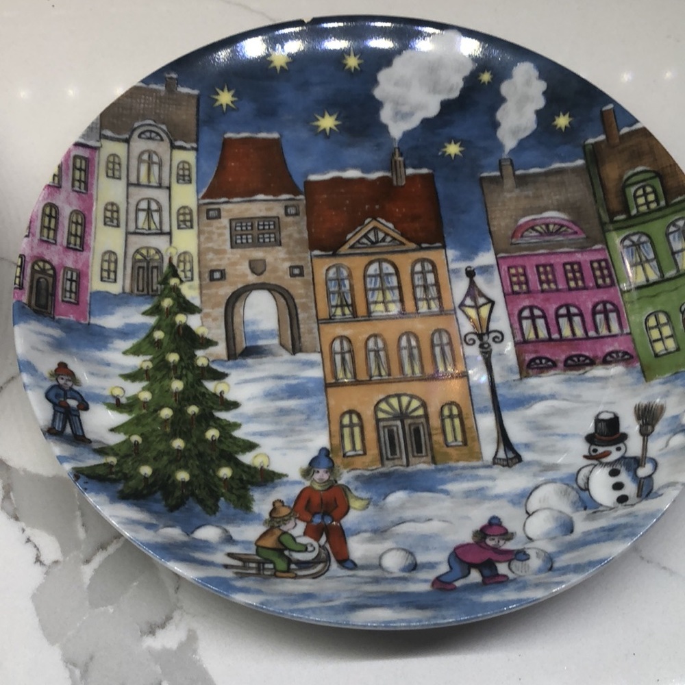 Decorative Wall Plates Kaiser Porcelain | Christmas Winter Wall Plates - Picture 3 of 7